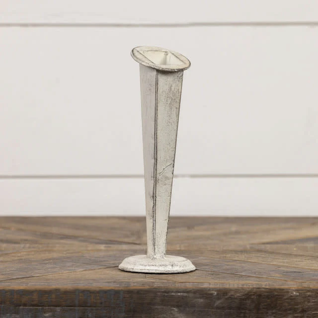 White Tapered Vase - Image 5