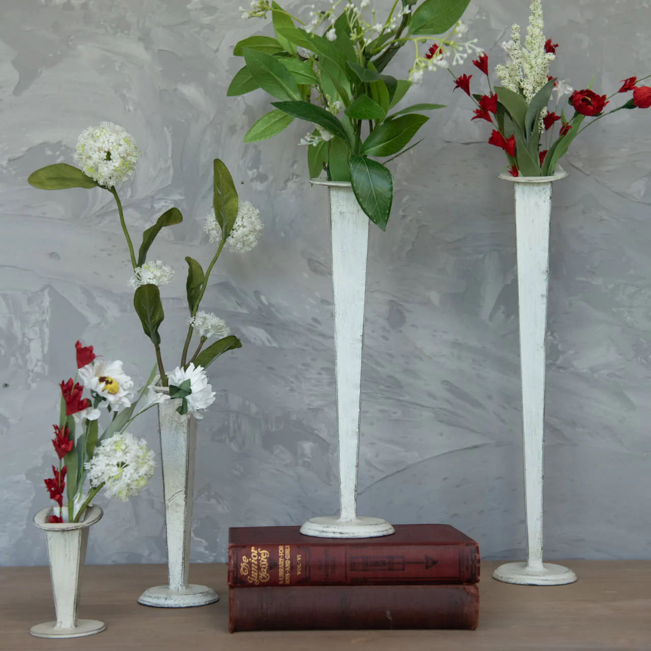White Tapered Vase - Image 7