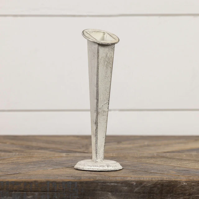 White Tapered Vase - Image 9