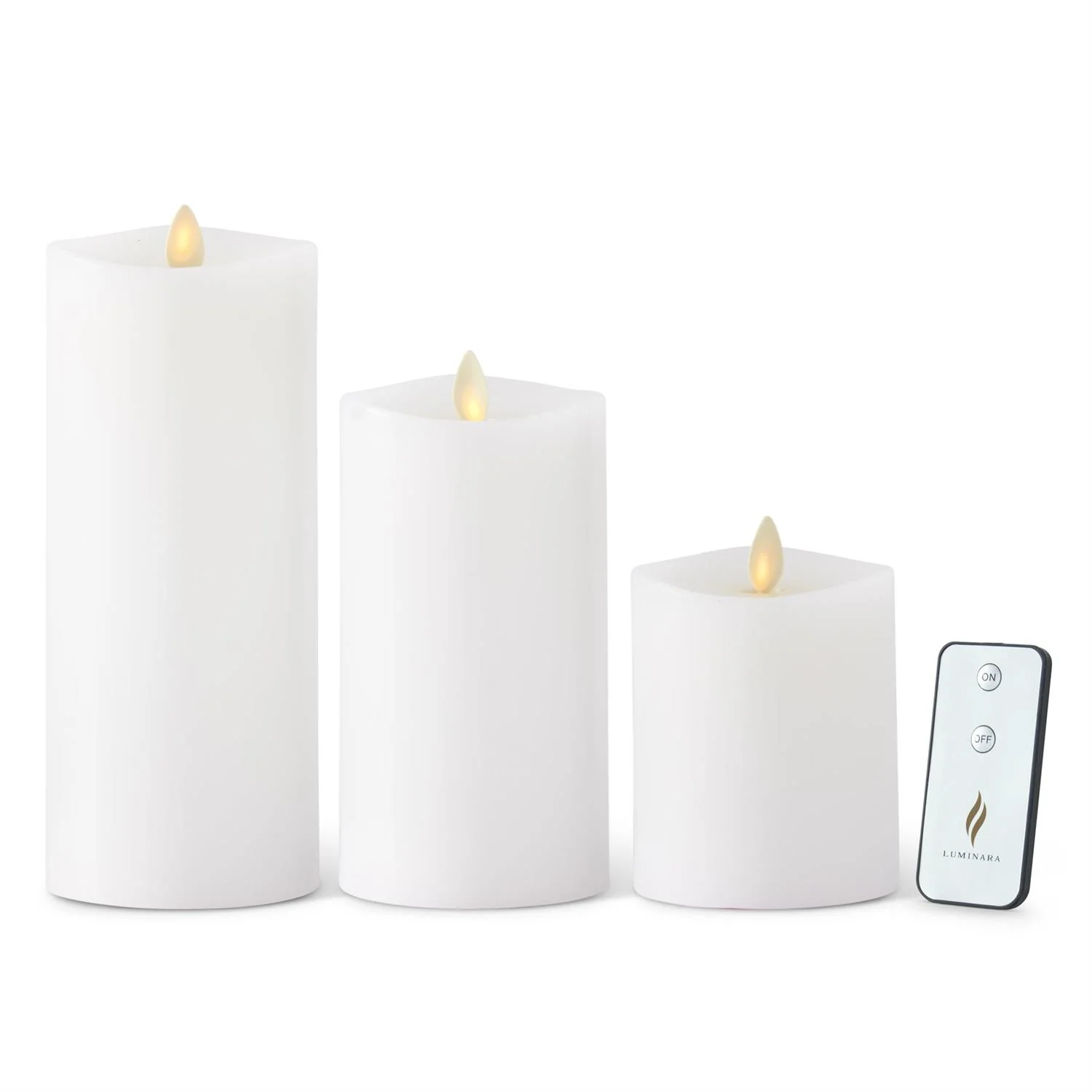White Wax Luminara Indoor Candles - Image 5