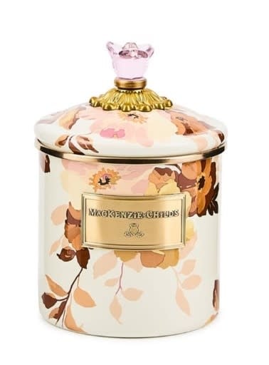 Wild Rose White Small Canister