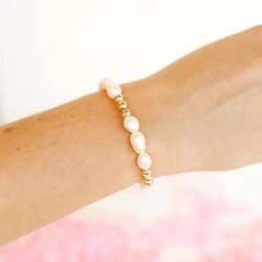Willow Pearl Bracelet in Silver