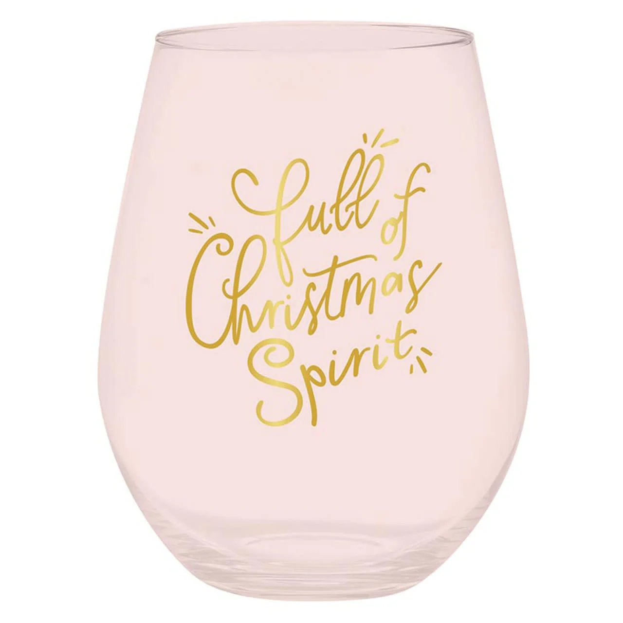 Wine Glass - Full of Christmas Spirit