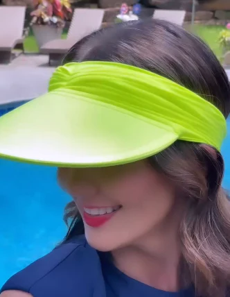 Women's Ruched Stretchy Headband Sun Visor Hat - Image 12
