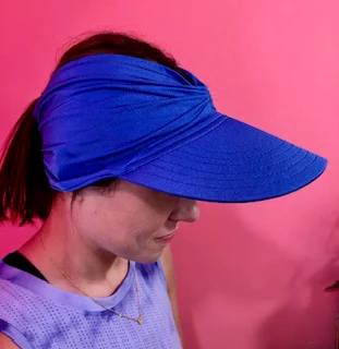Women's Ruched Stretchy Headband Sun Visor Hat - Image 18