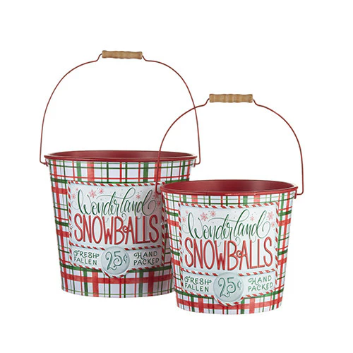 Wonderland Snowballs Buckets