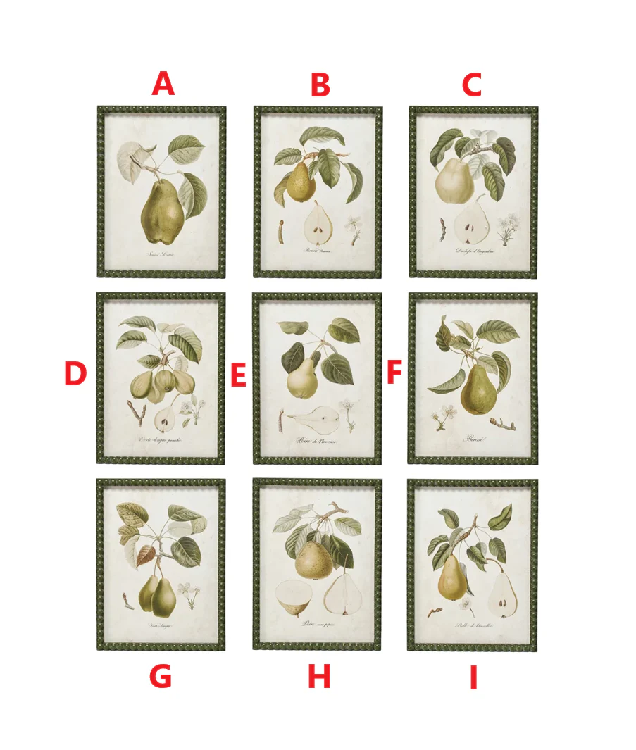 Wood Wall Décor with Pear Image