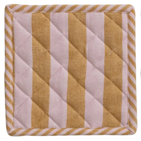 Woven Cotton Striped Pot Holder