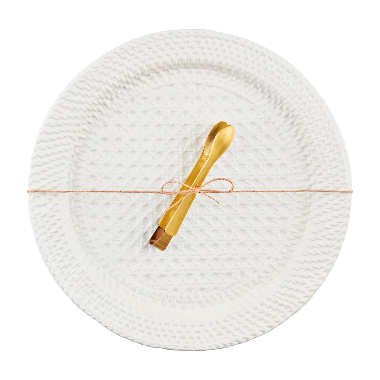 Woven Stoneware Platter Set - Image 2