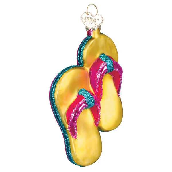 Yellow Flip-flops Ornament - Image 2