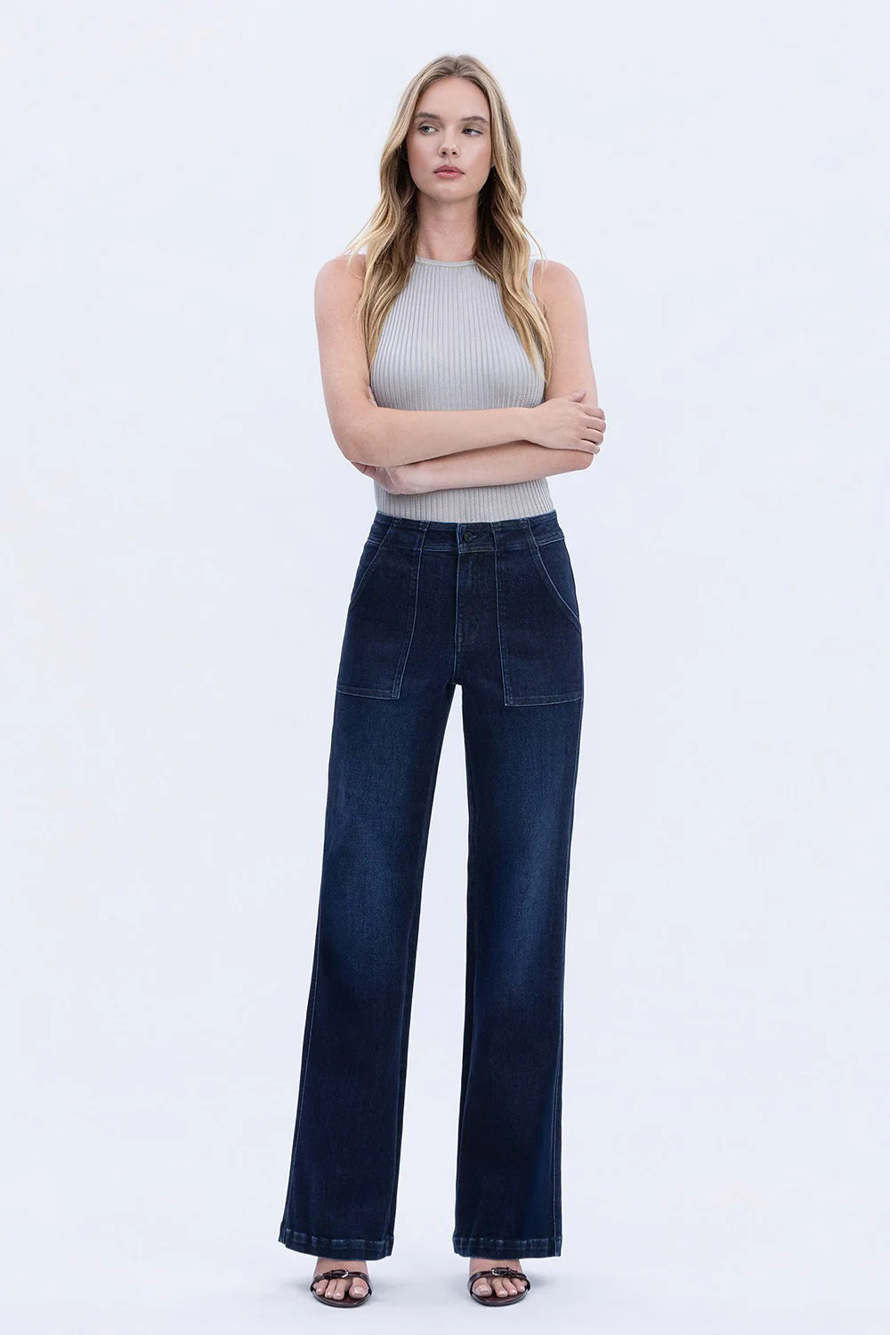 Zoey Super High Rise Full Length Vintage Flare Jeans - Image 3