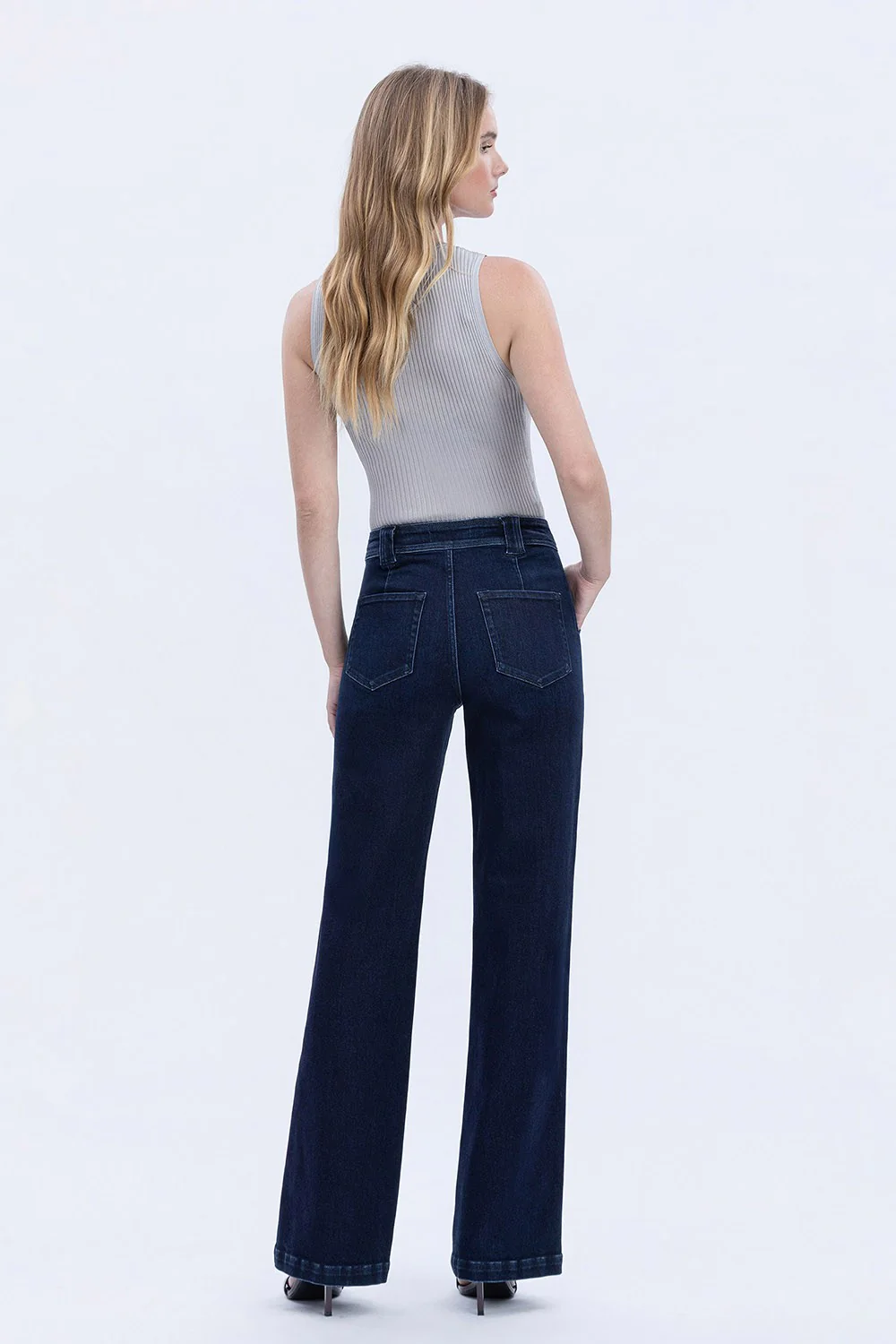 Zoey Super High Rise Full Length Vintage Flare Jeans - Image 5
