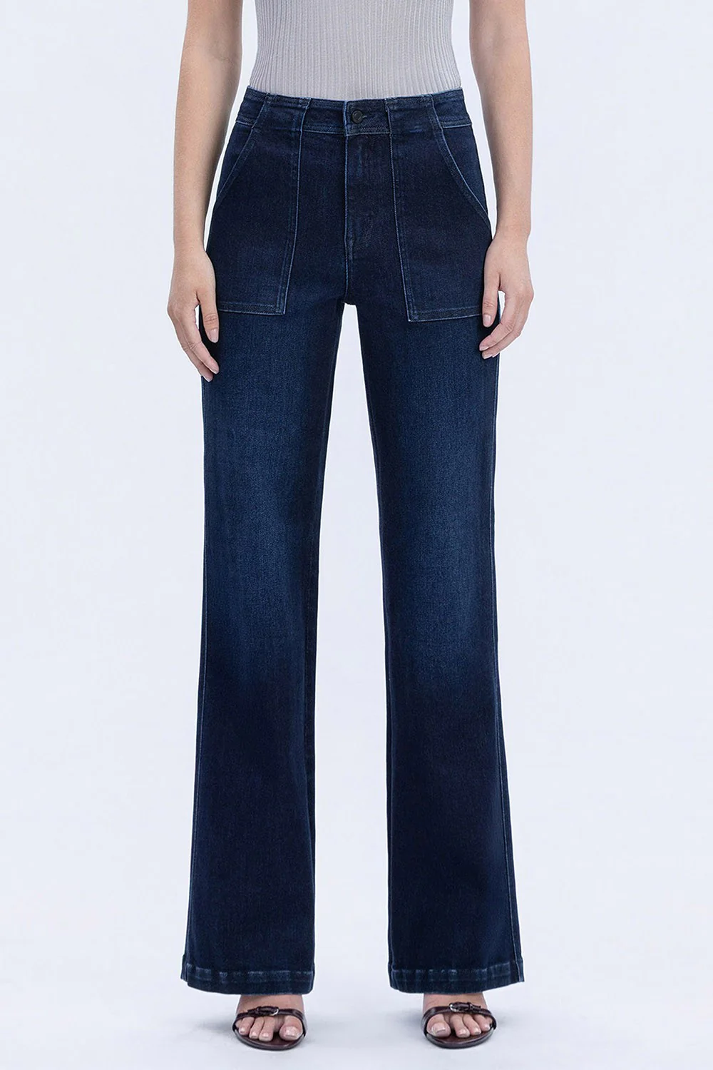 Zoey Super High Rise Full Length Vintage Flare Jeans - Image 8